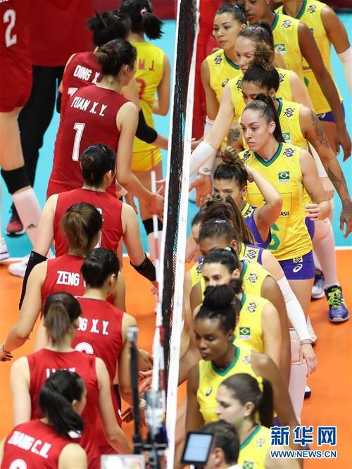 女排巴西vs中国第二局