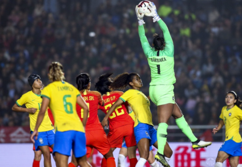 女足巴西vs中国进球的相关图片